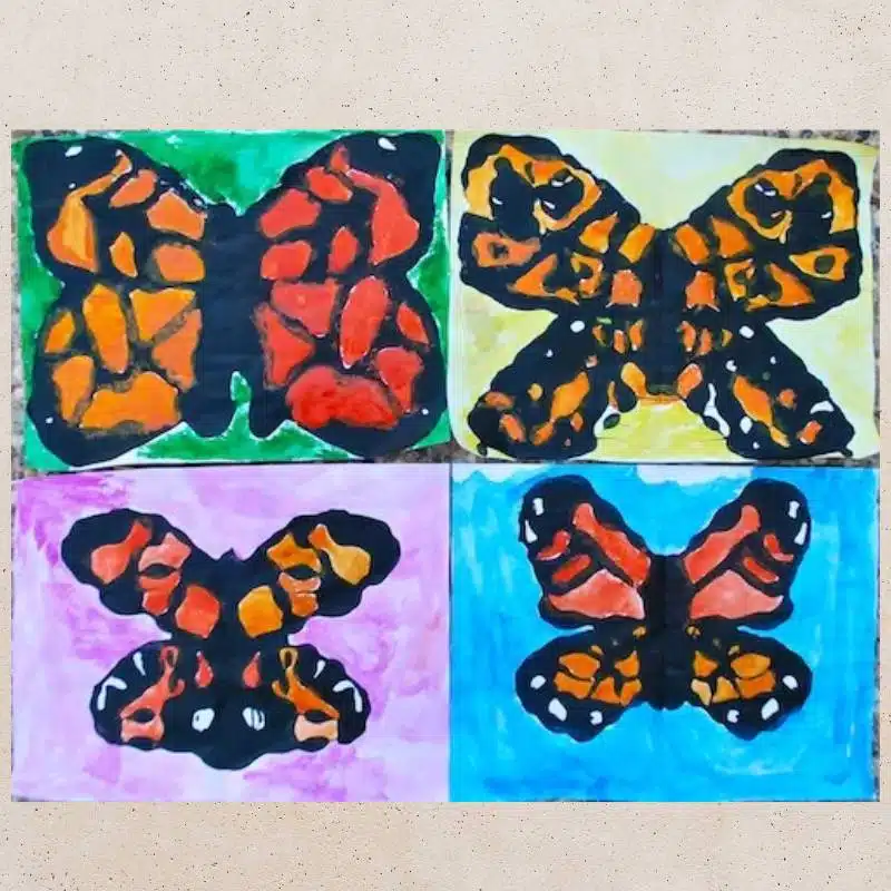 monarch butterfly art tutorial