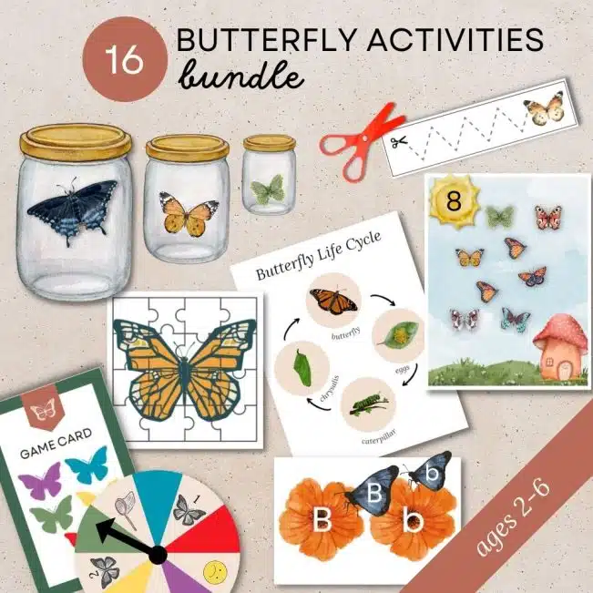 butterfly preschool printables
